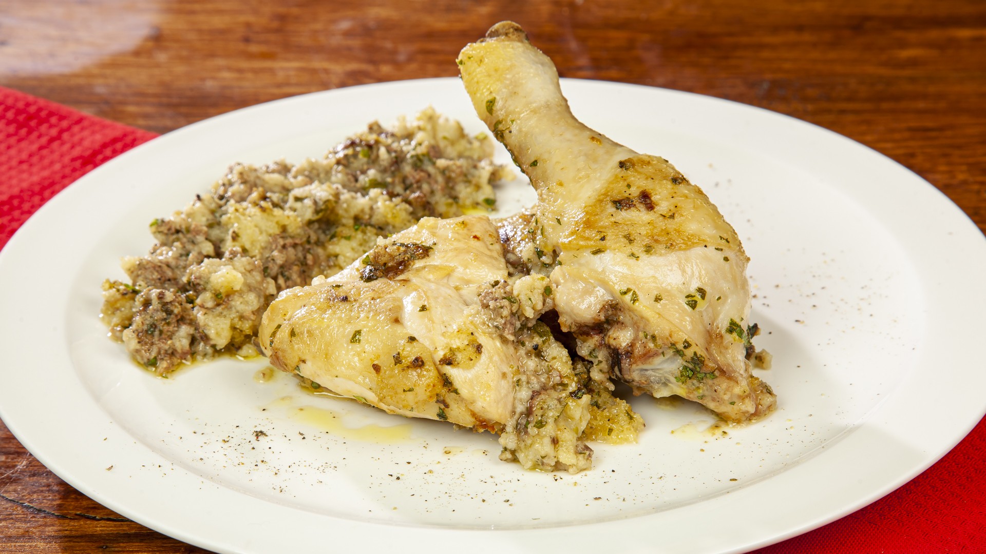 Pollo rosolato in coccio