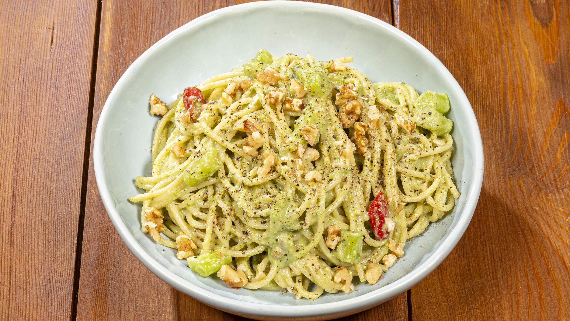 Pasta con pesto di broccoli