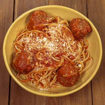 Spaghetti with meatballs